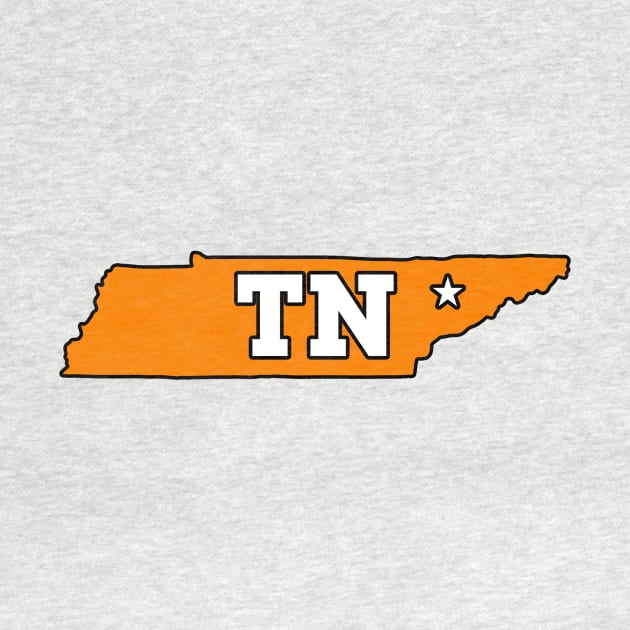 Tennessee State Orange by BigOrangeShirtShop